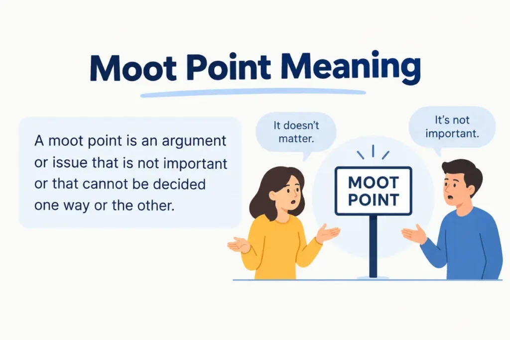 Moot Point Meaning and How to Use It Correctly (2026 Guide)
