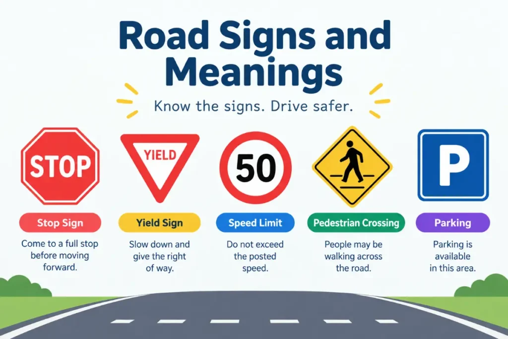 Road Signs and Meanings Every Driver Should Know (2026 Guide)