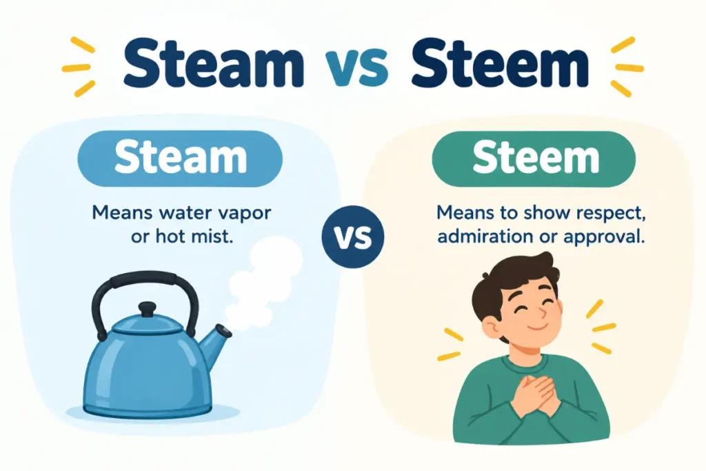 Steam vs Steem: Meaning, Spelling, and the Difference (2026 Guide)