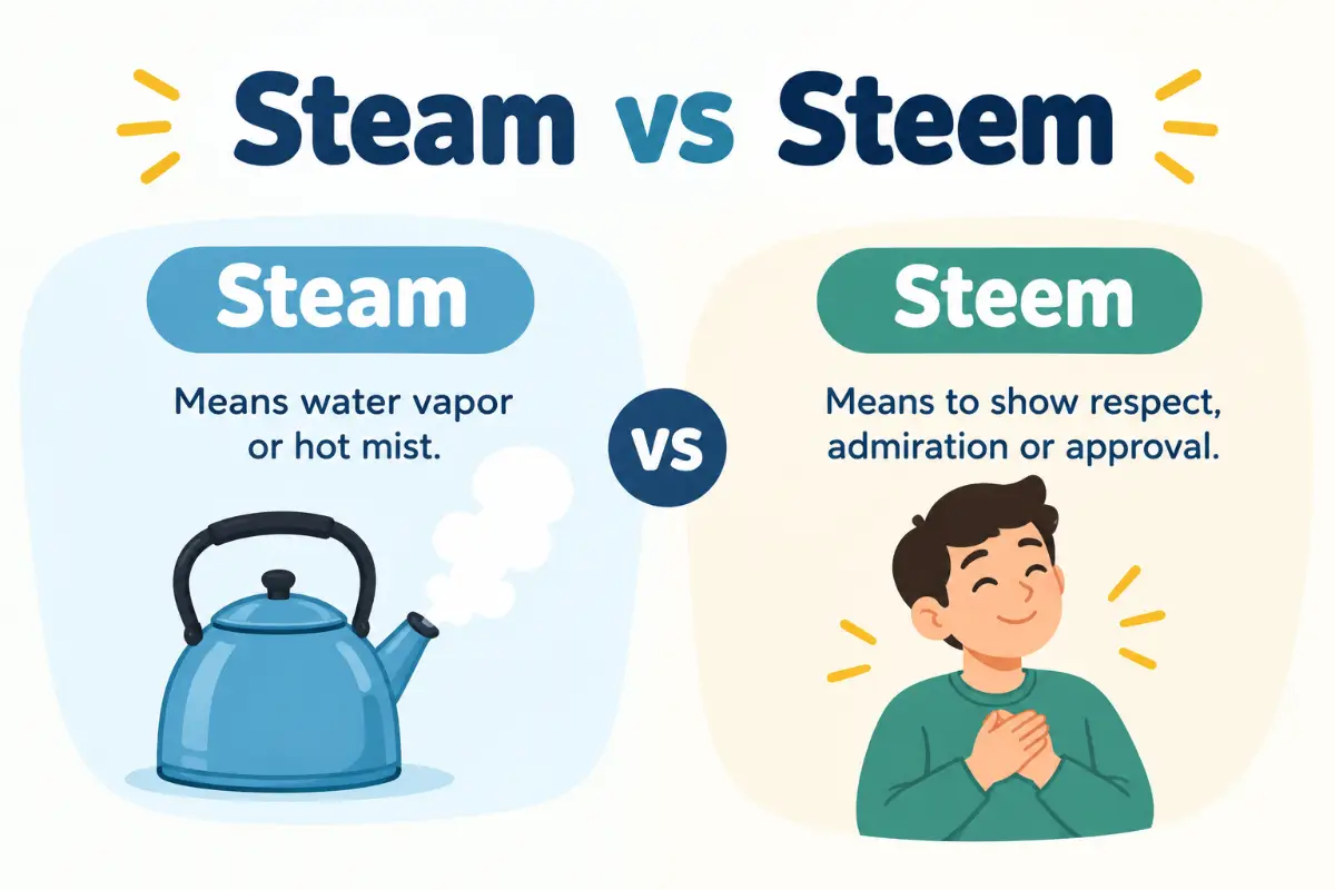 Steam vs Steem: Meaning, Spelling, and the Difference (2026 Guide)