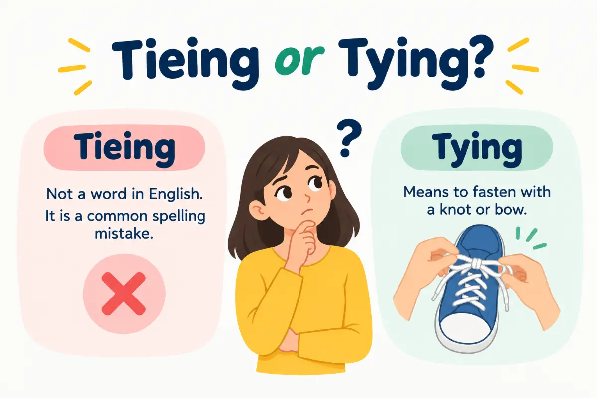 Tieing or Tying: Which Spelling Is Correct? (2026 Guide)