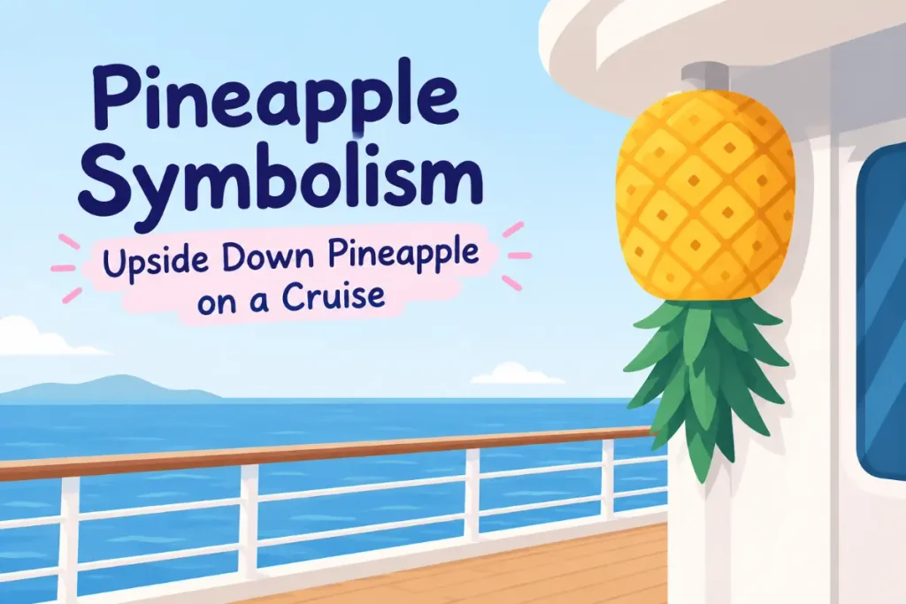 Pineapple Symbolism: An upside-down pineapple on a cruise ship deck and its hidden meaning.