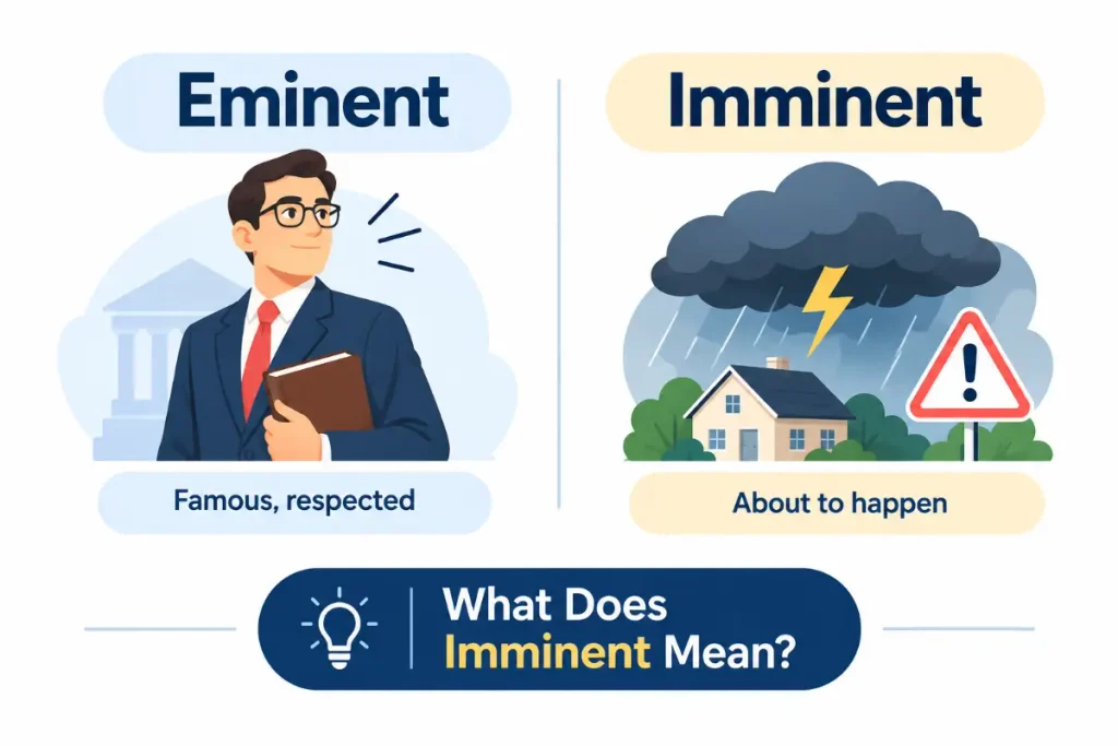 Eminent vs Imminent: a clear guide to their meanings and usage.