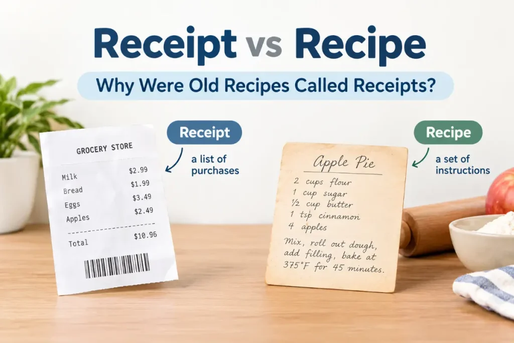 Receipt vs Recipe: What’s the Difference? (2026 Guide)