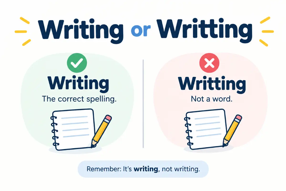 Writing or Writting: 5 Easy Rules to Get the Spelling Right (2026)